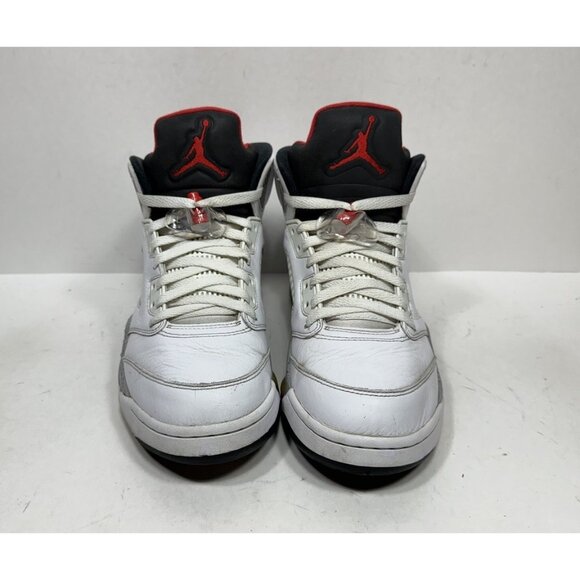 Nike Air Jordan 5 Retro White Cement 136027-104 Men’s Size 10 Leather‎ Shoes main image 7